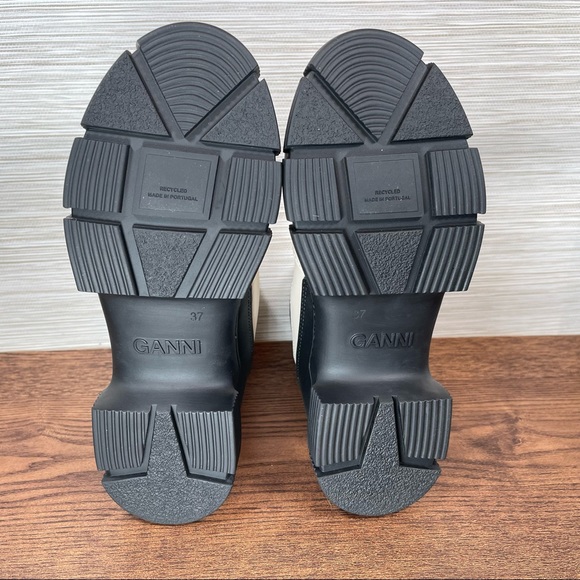 GANNI Waterproof Recycled Rubber City Boot In Brazilian Sand Size 7 EU37 - Picture 15 of 15